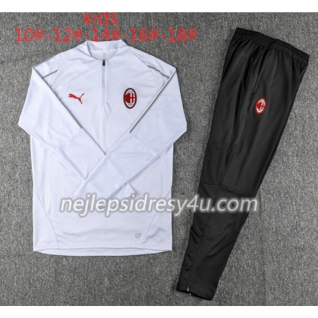 AC Milán Dětské Tréninkový Mikina Soupravy Bílá 2018/19